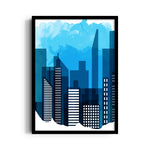 Azure Skyline Horizon - City Wall Art
