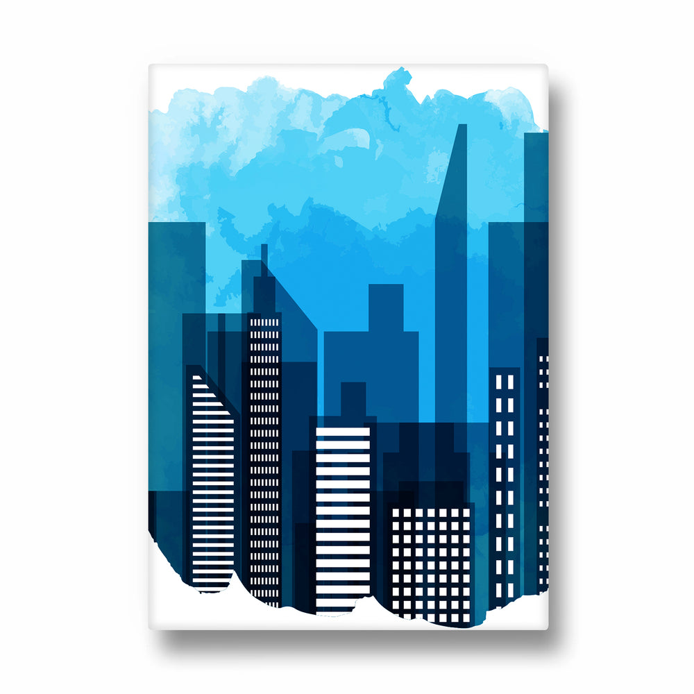 Azure Skyline Horizon - City Wall Art