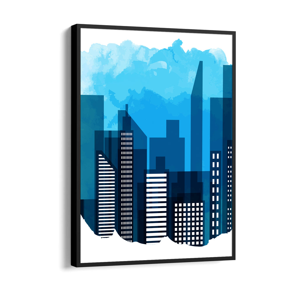 Azure Skyline Horizon - City Wall Art