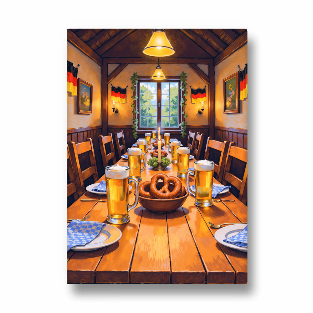 Bavarian Beer Hall Feast – Food & Bar Wall Art