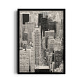 Black & White Manhattan Skyline – Classic Cityscape Wall Art
