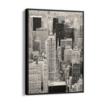 Black & White Manhattan Skyline – Classic Cityscape Wall Art