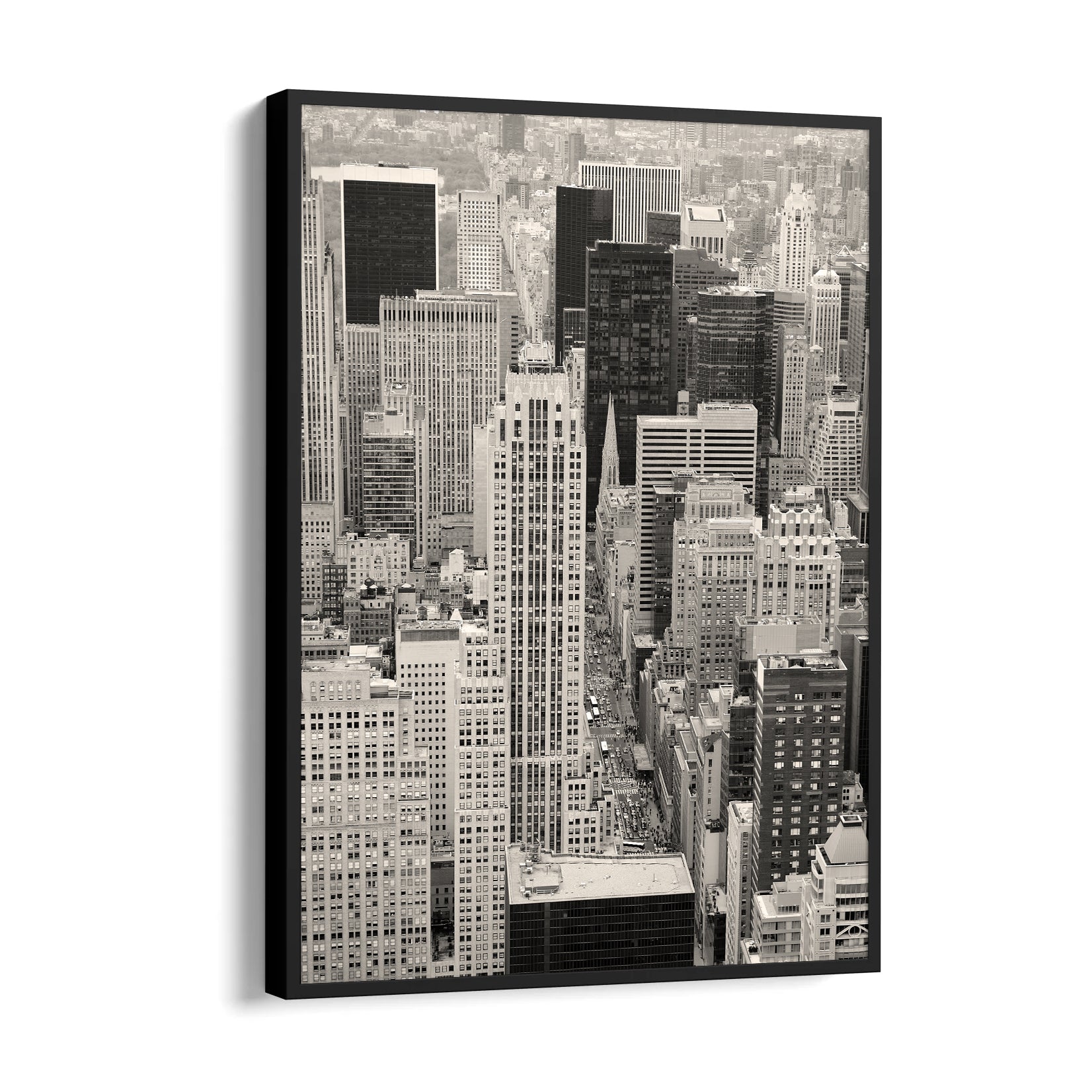 Black & White Manhattan Skyline ??? Classic Cityscape Wall Art