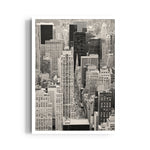 Black & White Manhattan Skyline – Classic Cityscape Wall Art