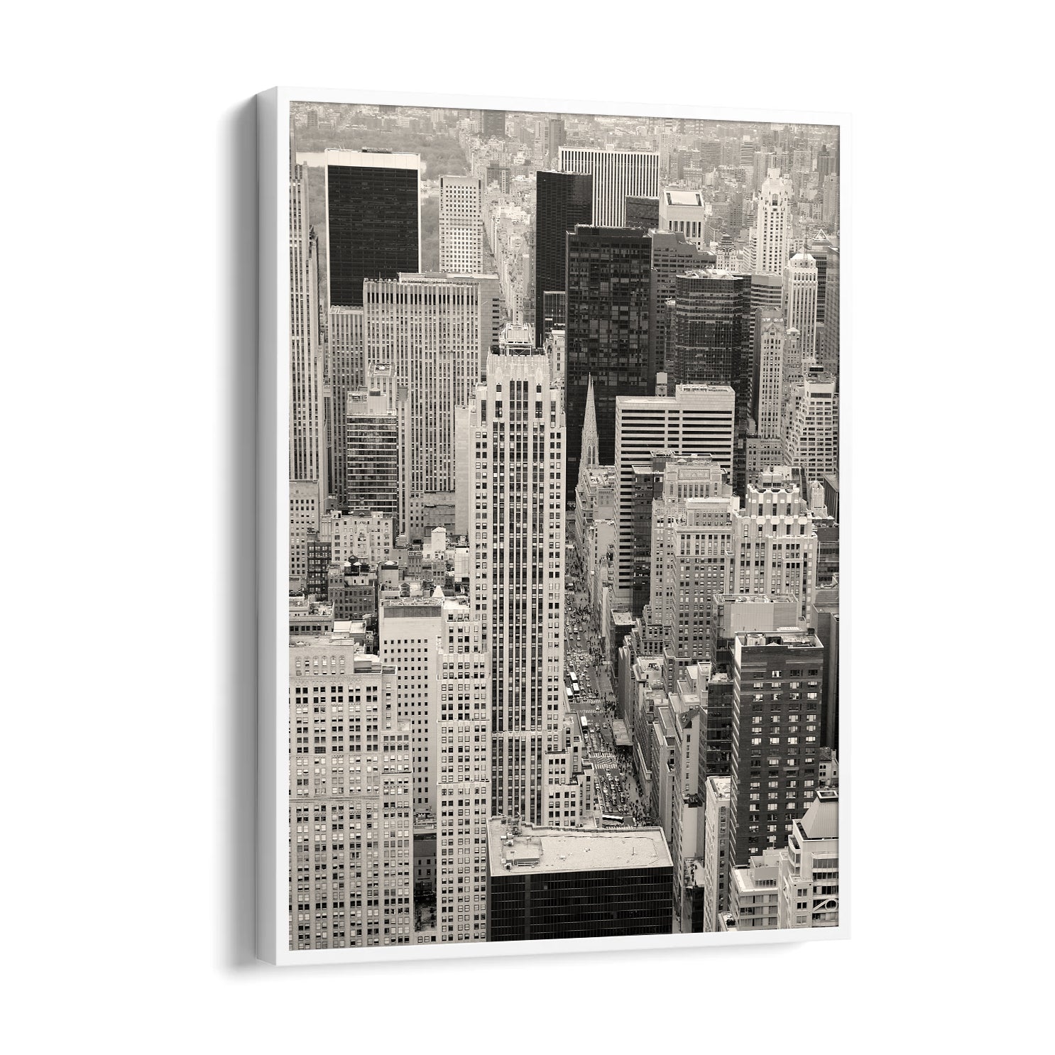 Black & White Manhattan Skyline ??? Classic Cityscape Wall Art