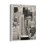 Black & White Manhattan Skyline – Classic Cityscape Wall Art