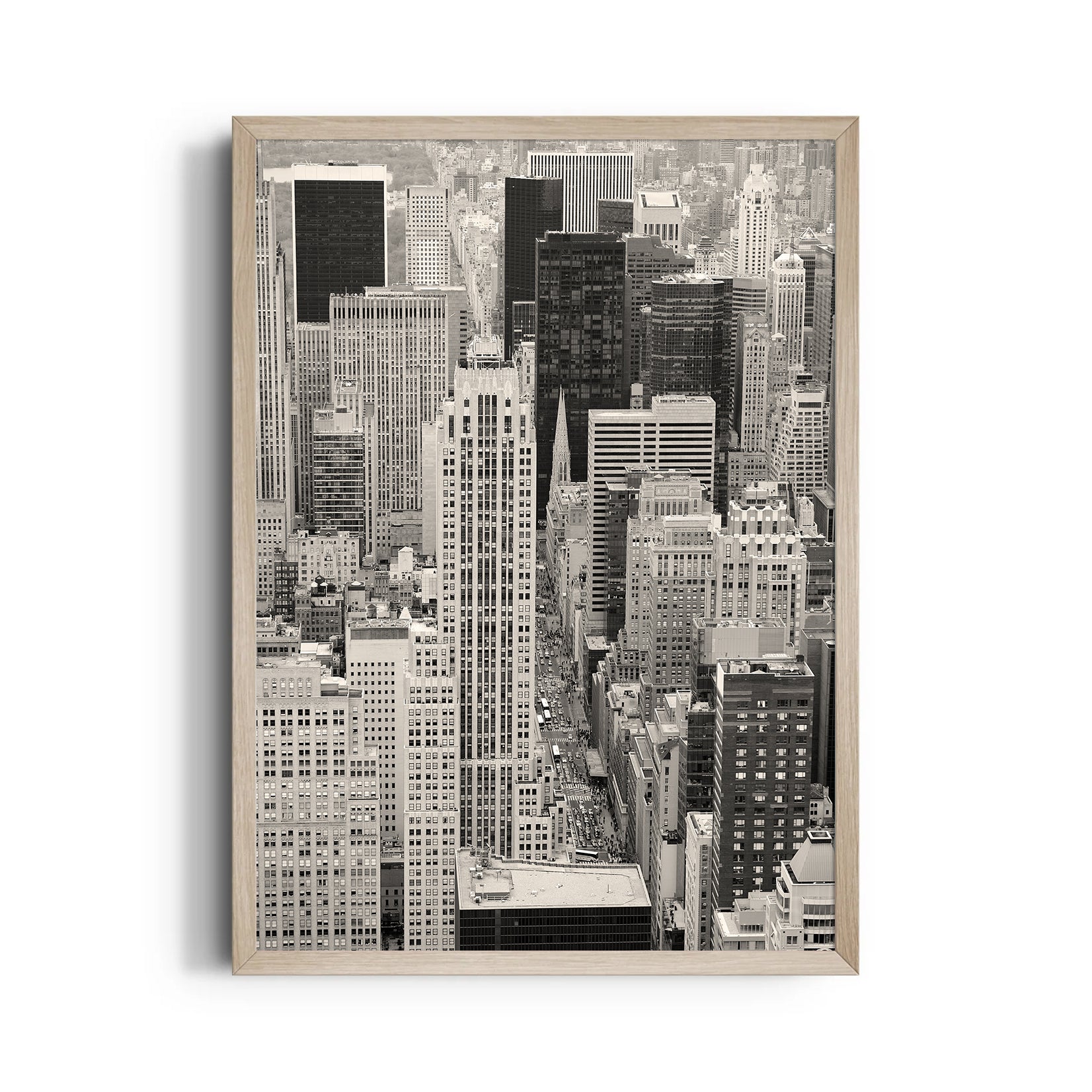 Black & White Manhattan Skyline ??? Classic Cityscape Wall Art