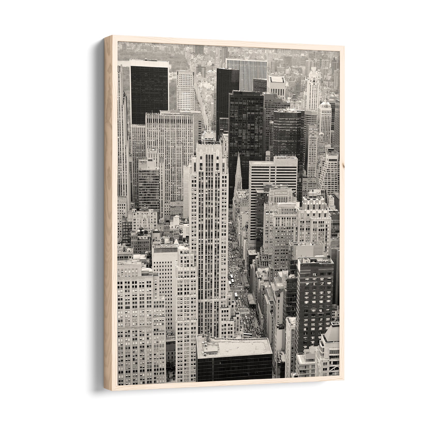 Black & White Manhattan Skyline ??? Classic Cityscape Wall Art