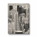 Black & White Manhattan Skyline – Classic Cityscape Wall Art