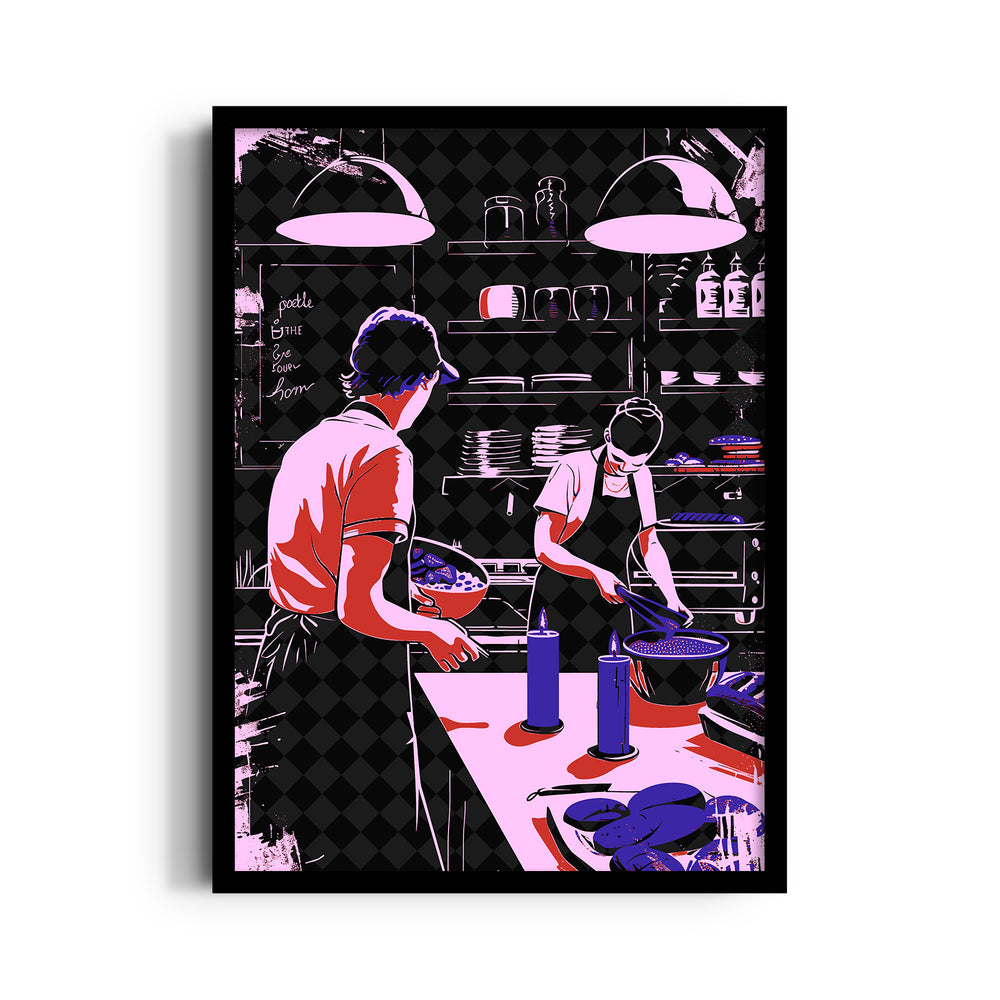 Candlelight Kitchen Prep - Food & Bar Wall Art