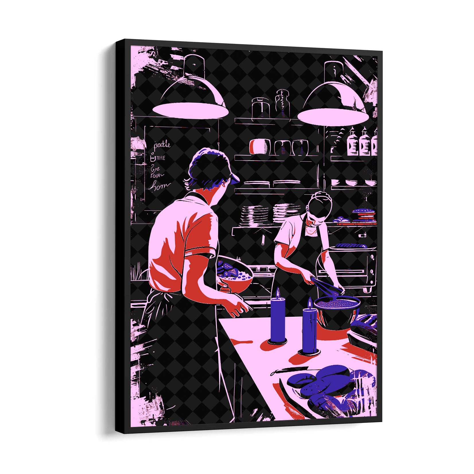 Candlelight Kitchen Prep - Food & Bar Wall Art