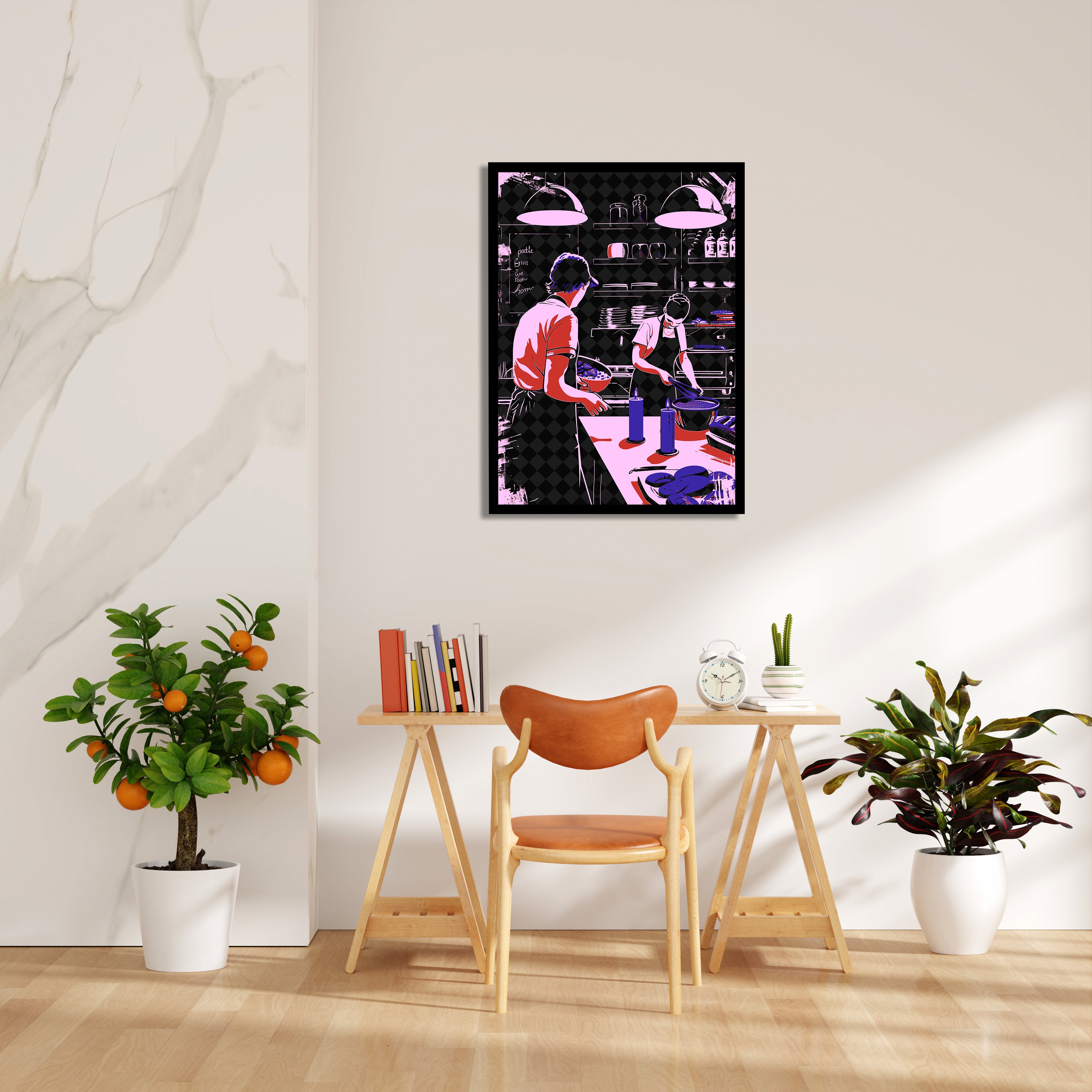 Candlelight Kitchen Prep - Food & Bar Wall Art