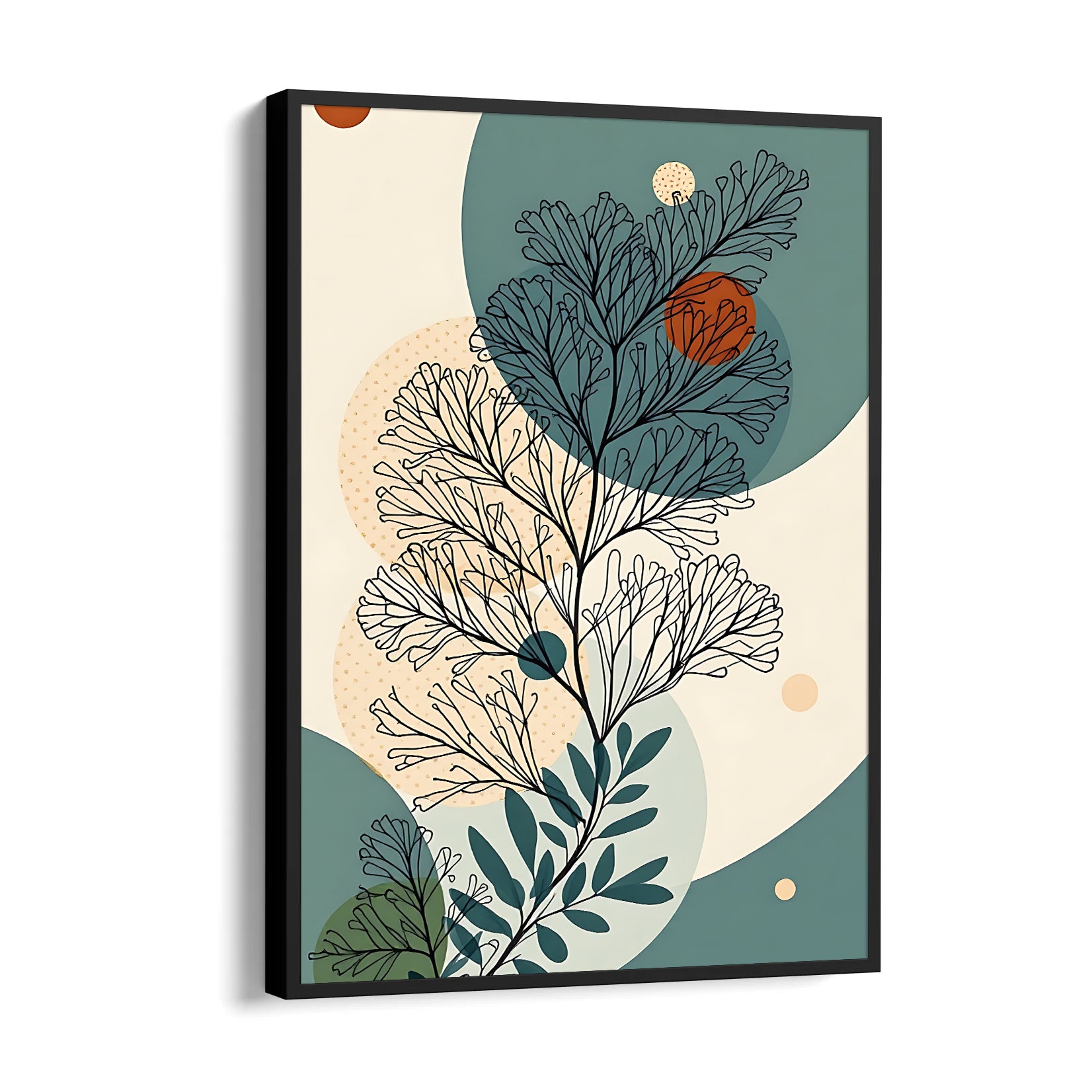 Celestial Fern Harmony - Botanical Wall Art