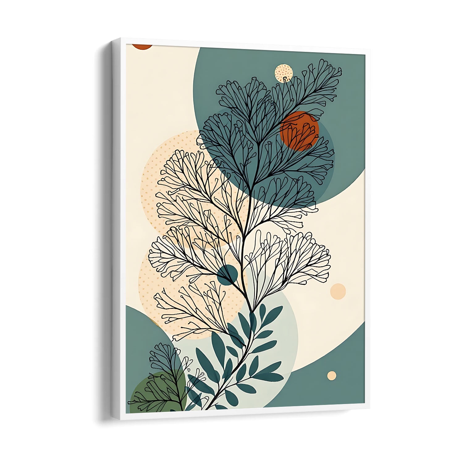 Celestial Fern Harmony - Botanical Wall Art