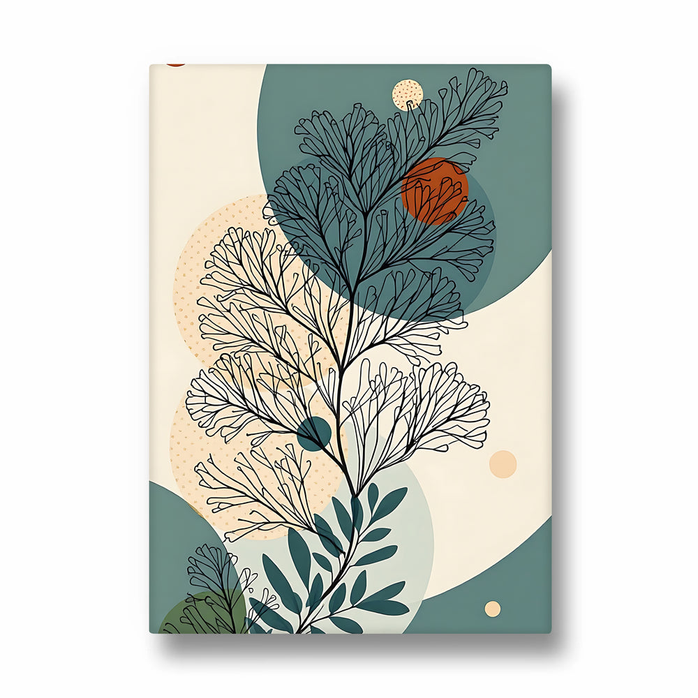 Celestial Fern Harmony - Botanical Wall Art