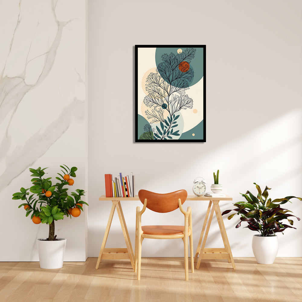 Celestial Fern Harmony - Botanical Wall Art