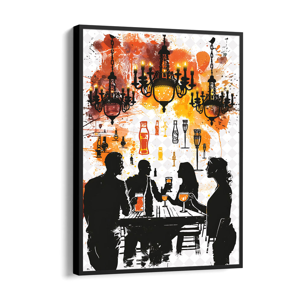 Chandelier Lounge Cheers - Food & Bar Wall Art