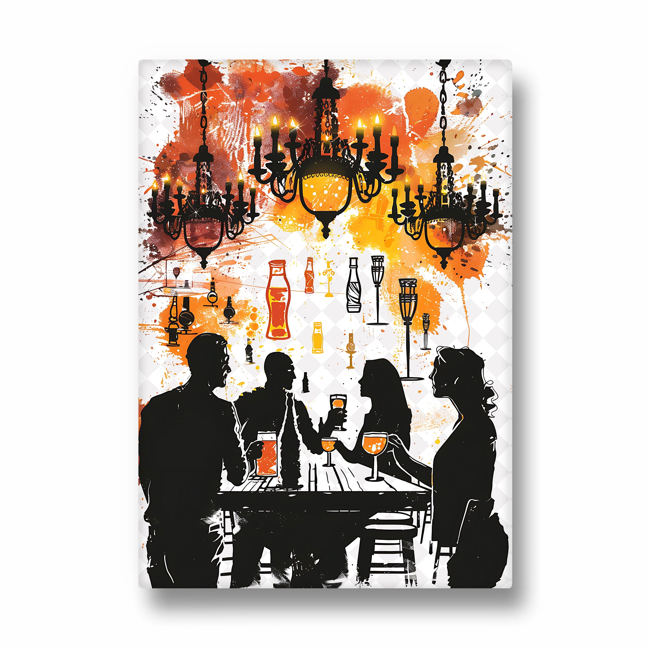 Chandelier Lounge Cheers - Food & Bar Wall Art