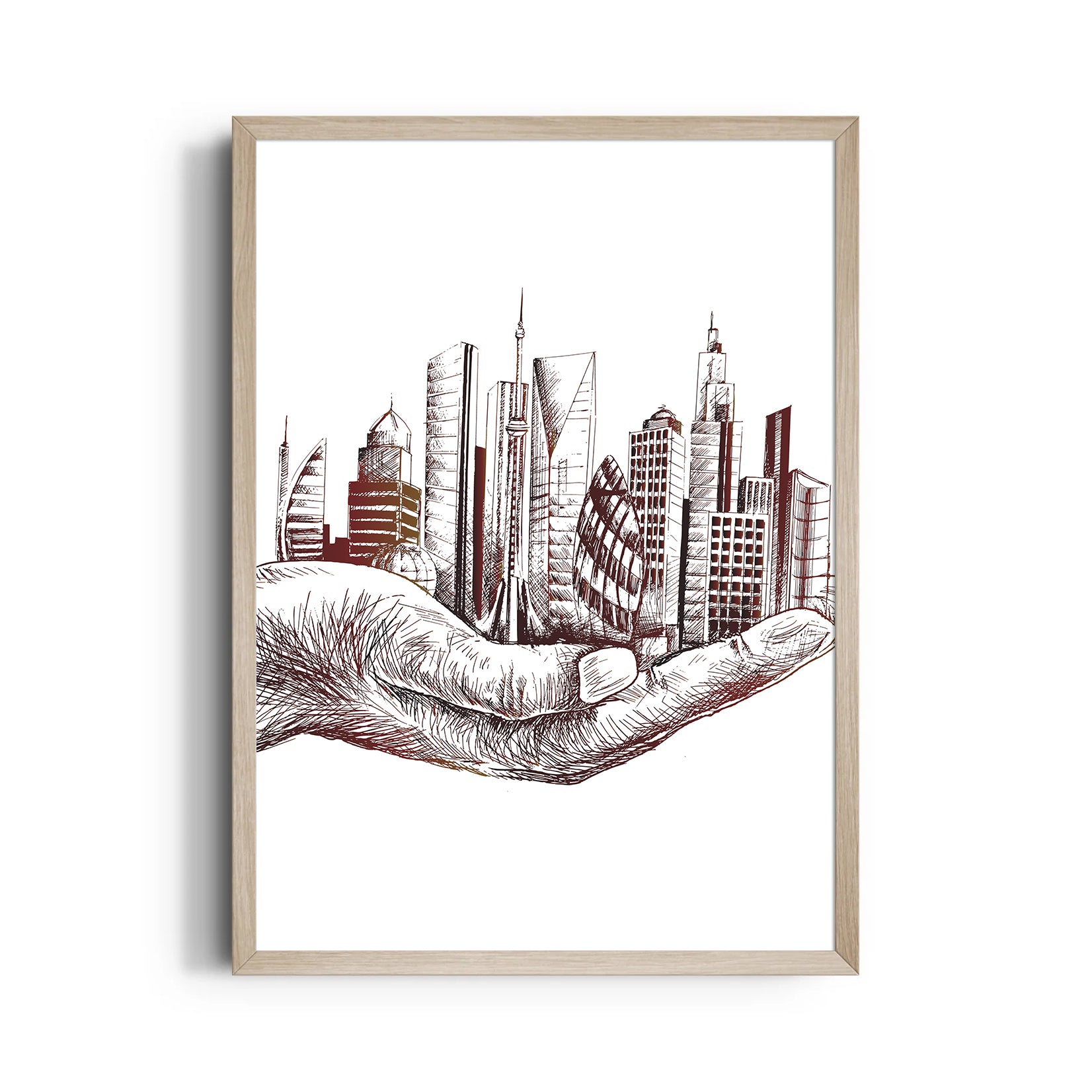City in Your Hands - City Wall Art