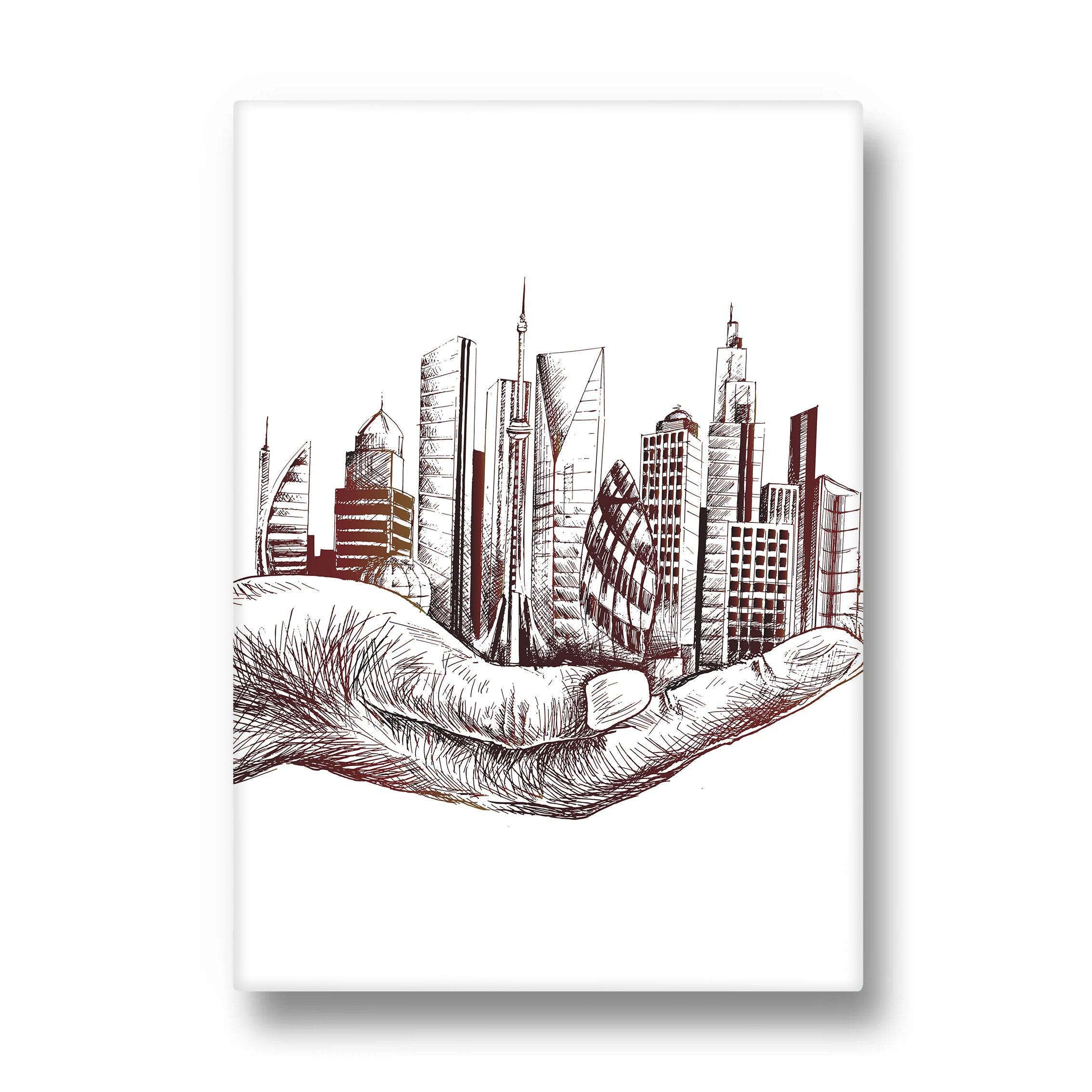 City in Your Hands - City Wall Art
