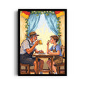Classic Bavarian Moment – Beer & Pretzel Wall Art