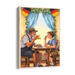 Classic Bavarian Moment – Beer & Pretzel Wall Art