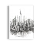Classic Manhattan Sketch - City Wall Art