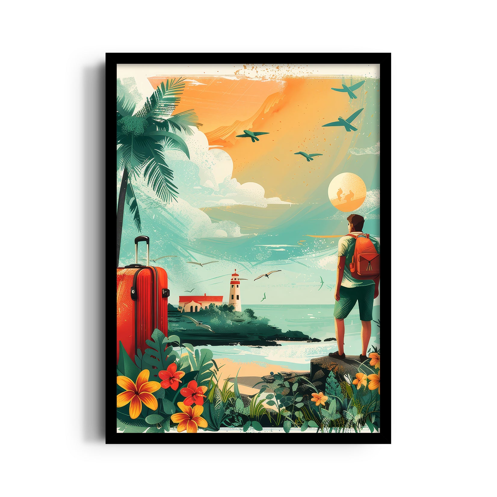 Coastal Horizon Departure - Travel Wall Art