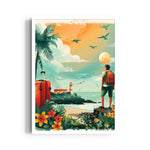 Coastal Horizon Departure - Travel Wall Art