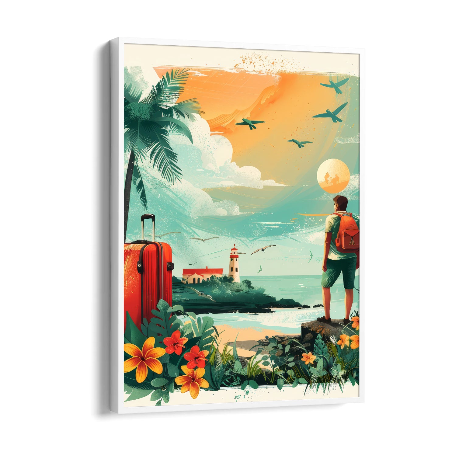 Coastal Horizon Departure - Travel Wall Art