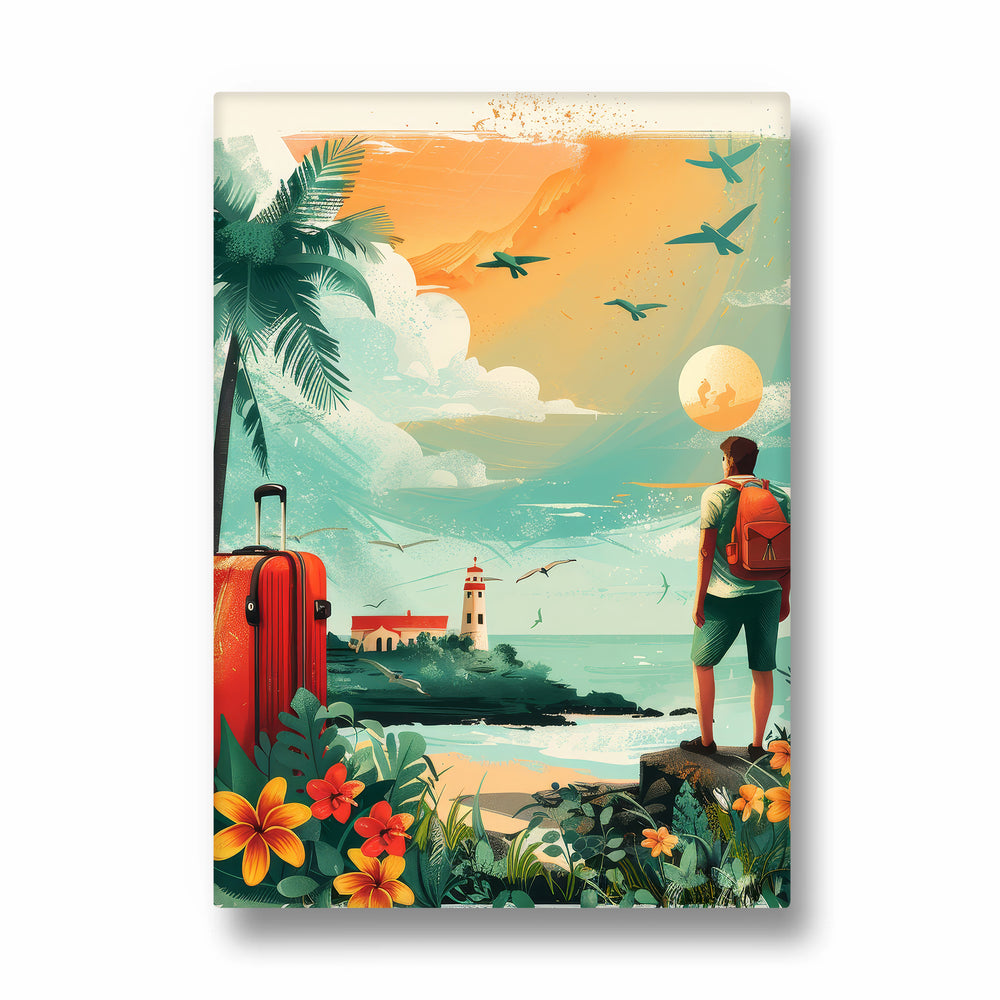 Coastal Horizon Departure - Travel Wall Art