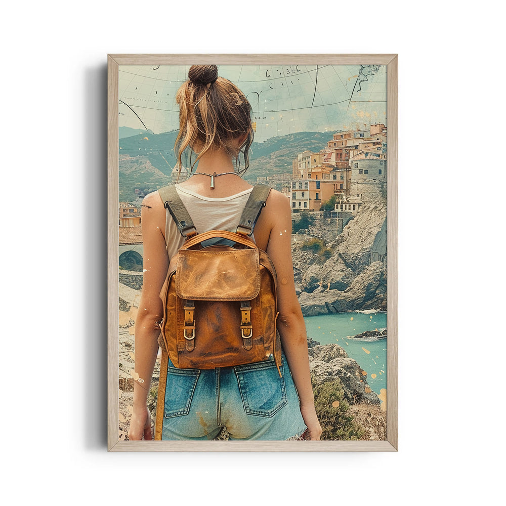 Coastal Wanderer Journey - Travel Wall Art