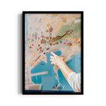 Coastal Wayfinder Map - street map wall art