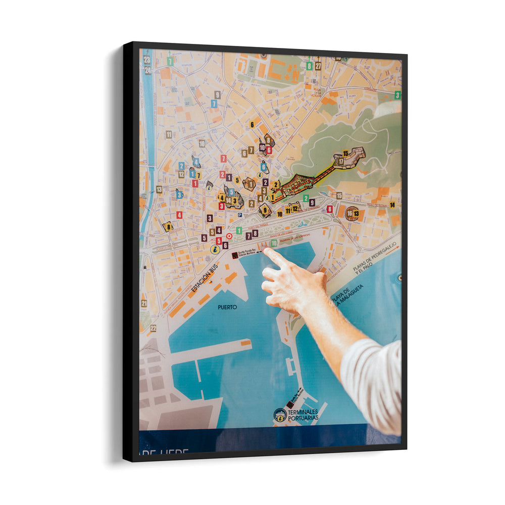 Coastal Wayfinder Map - street map wall art