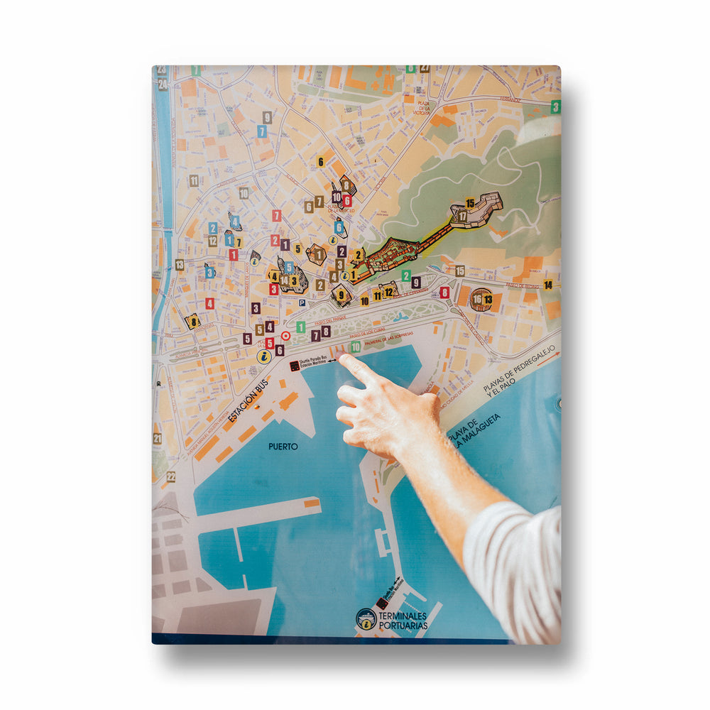 Coastal Wayfinder Map - street map wall art