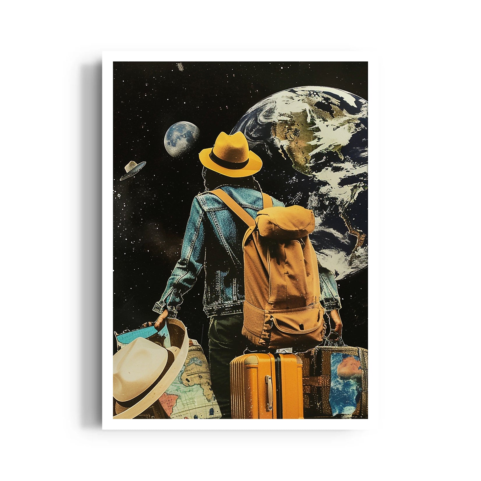 Cosmic Wanderer Voyage - Travel Wall Art