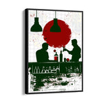 Crimson Cocktail Hour - Food & Bar Wall Art