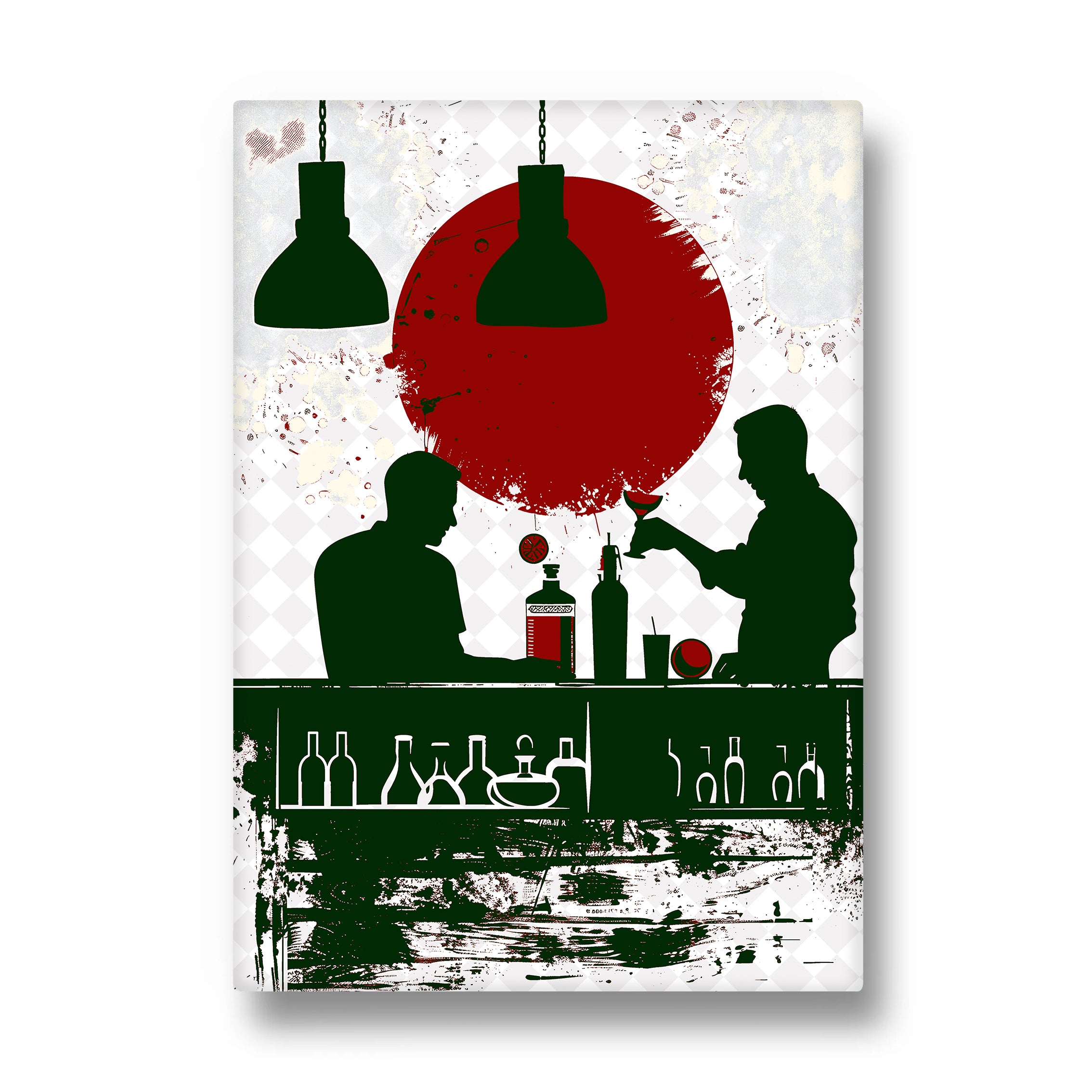 Crimson Cocktail Hour - Food & Bar Wall Art