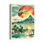Crimson Horizon Voyage - Travel Wall Art