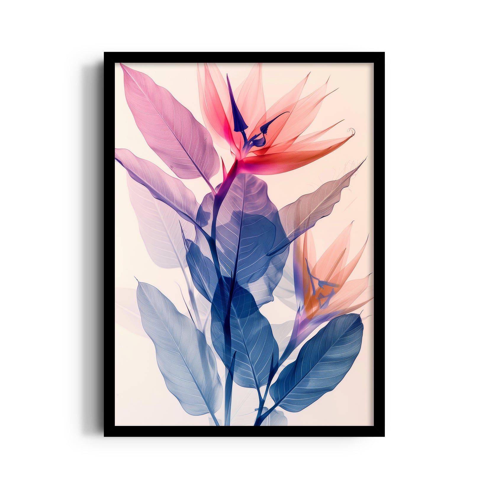 Crimson Paradise Bloom - Botanical Wall Art