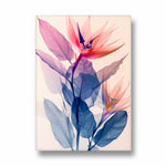 Crimson Paradise Bloom - Botanical Wall Art