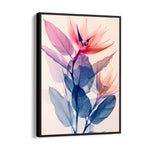 Crimson Paradise Bloom - Botanical Wall Art