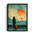 Departure at Golden Horizon - Travel Wall Art