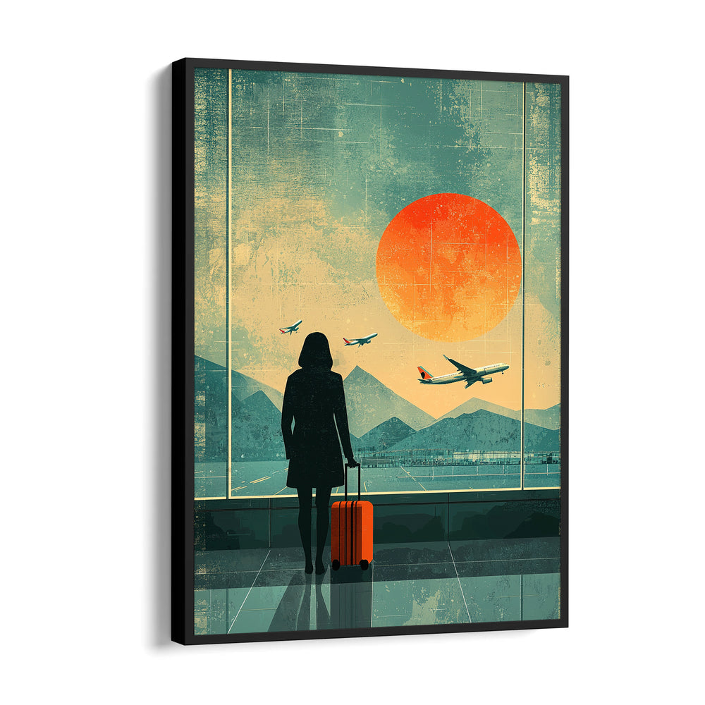Departure at Golden Horizon - Travel Wall Art