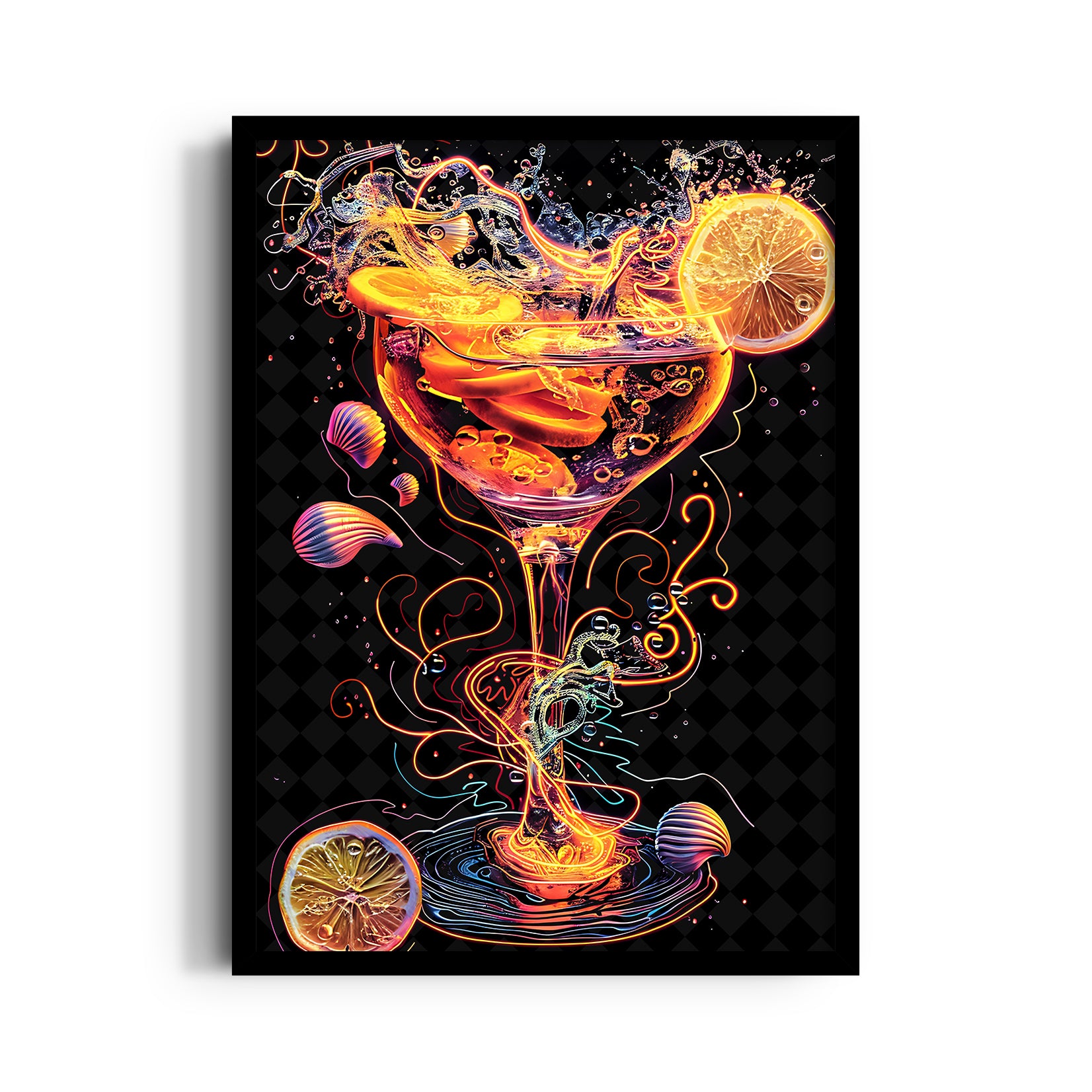 Electric Citrus Martini - Food & Bar Wall Art