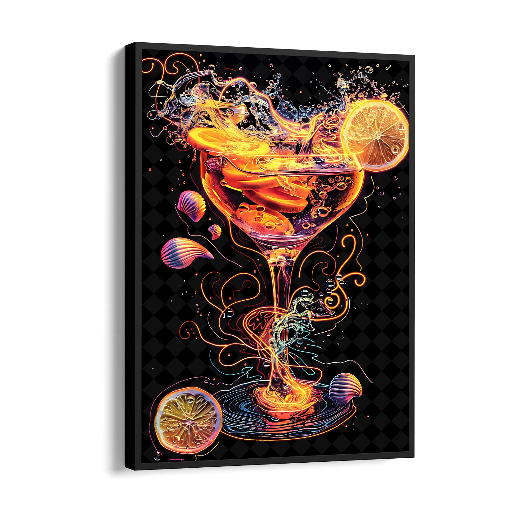 Electric Citrus Martini - Food & Bar Wall Art