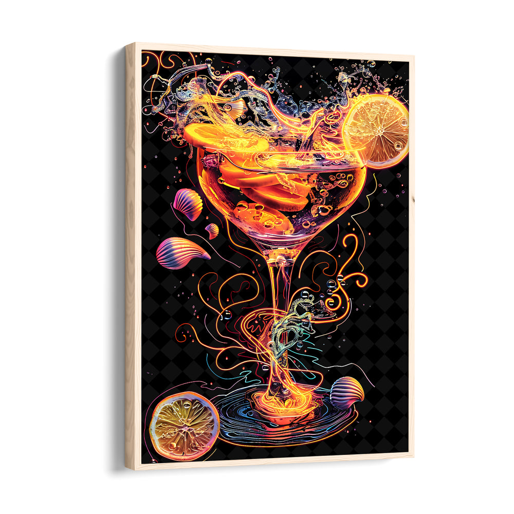 Electric Citrus Martini - Food & Bar Wall Art - Pillow Fights
