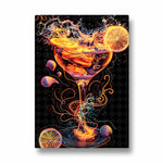 Electric Citrus Martini - Food & Bar Wall Art - Pillow Fights