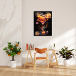 Electric Citrus Martini - Food & Bar Wall Art - Pillow Fights