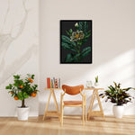 Emerald Midnight Bloom - Botanical Wall Art - Pillow Fights